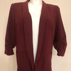 Apt. 9 XXL Boyfriend Blazer Maroon